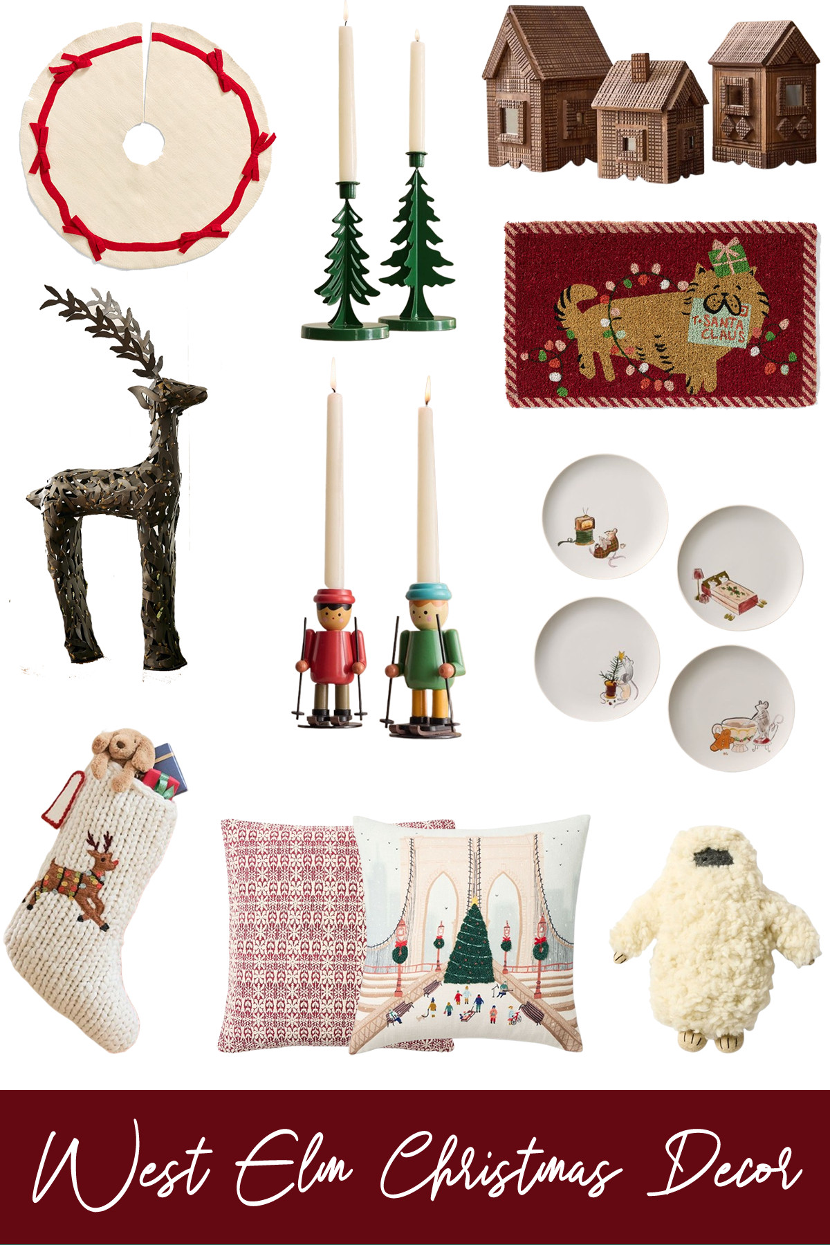 West Elm Christmas Decor

West Elm’s 2025 Christmas decor collection features Nordic-inspired pieces and a Mid-Century modern aesthetic. The overall feeling is minimalist with unexpected moments of whimsy. How cute are the mice serving plates and the red bow tree skirt? The Yeti pillow is perfect for adding some holiday cheer to a child’s room (or an adult’s, I don’t judge). 

 #LTKHoliday #LTKSeasonal #LTKHome