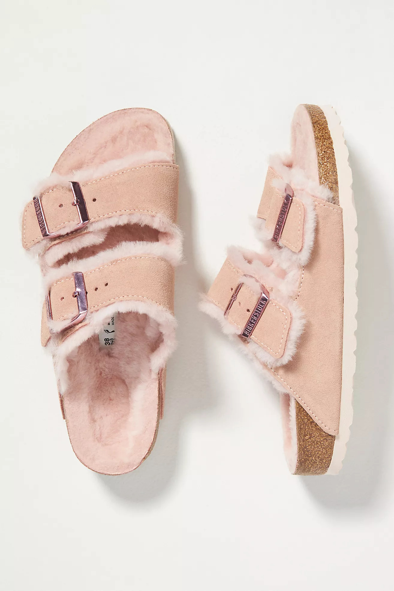 Birkenstock Arizona Shearling-Lined Sandals | Anthropologie (US)