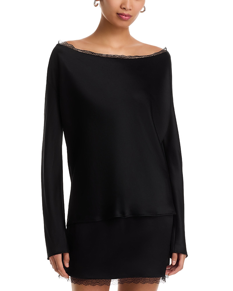 Leset Barb Lace Low Back Top | Bloomingdale's (US)