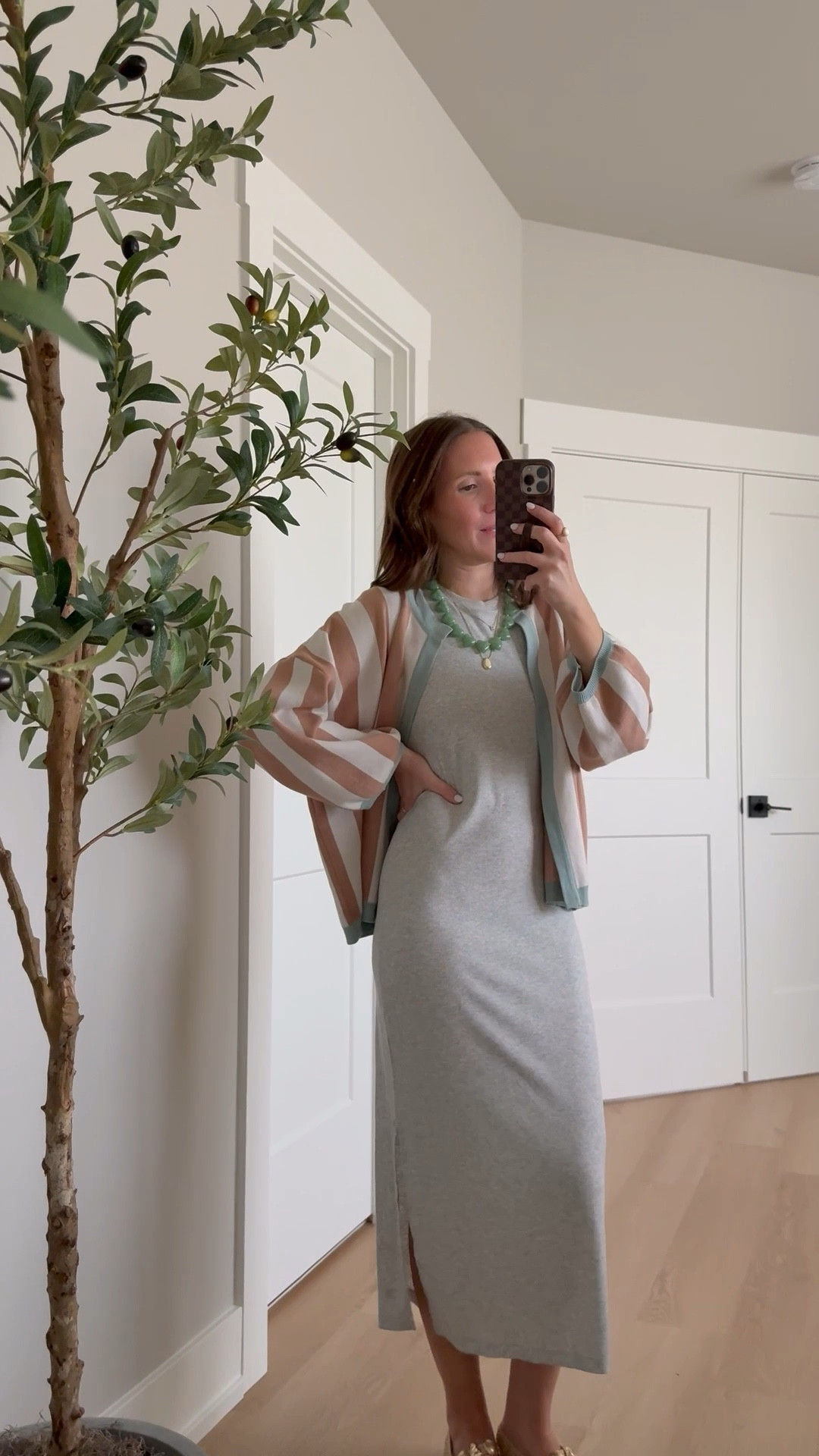 Teacher outfit idea 🍎 this ribbed dress is a target find! It’s SO soft and comfy and has built in padding! Wearing a xs dress and small cardigan

Teacher outfit, classroom style, teacher style, midi dress, bra free, Amazon find 