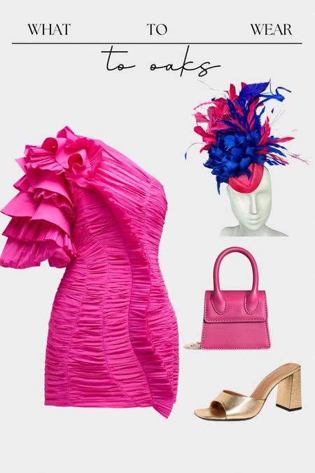 Kentucky oaks and derby outfit idea! Go bold in pink with this pretty ruffle sleeve dress! 

#LTKSeasonal #LTKwedding #LTKstyletip