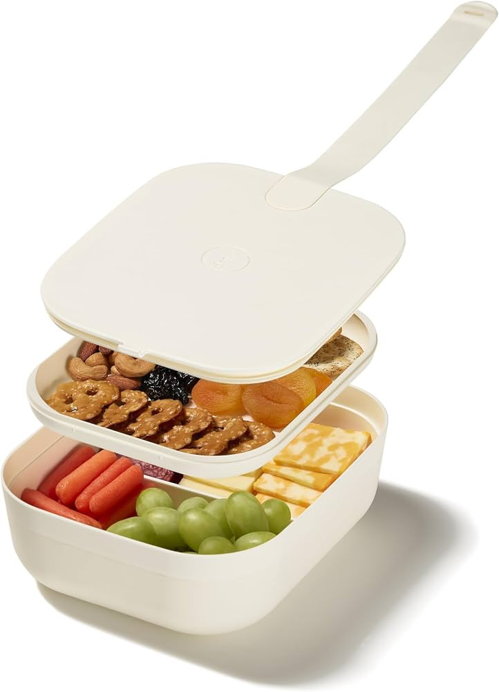 W&P Porter Bento Lunch Box, 3 Compartment Bento Box Portable Adult Lunch Box with Snap Strap- Foo... | Amazon (US)
