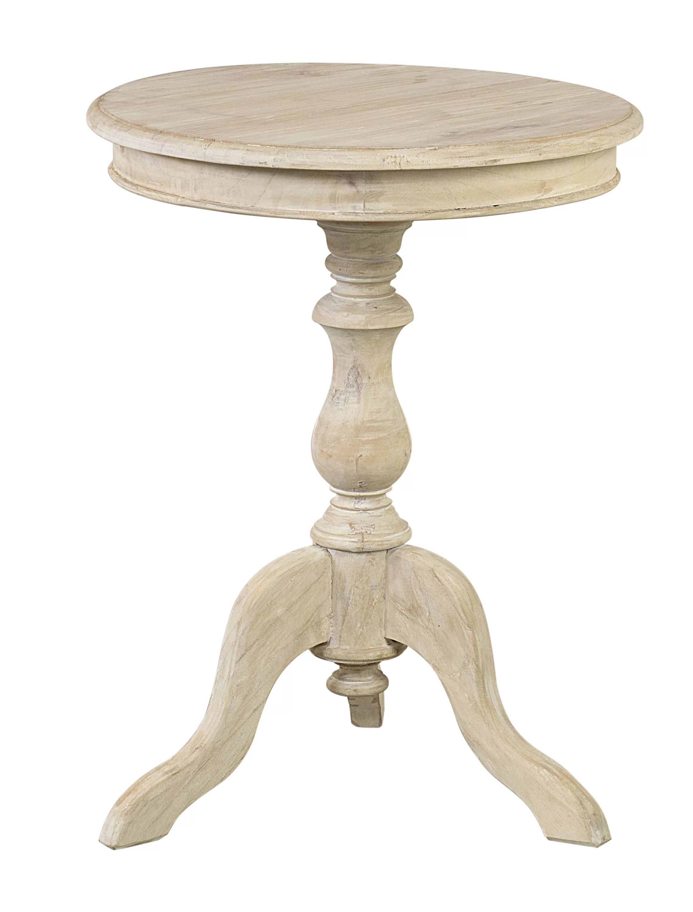 Corsair Solid Wood Pedestal End Table | Wayfair North America