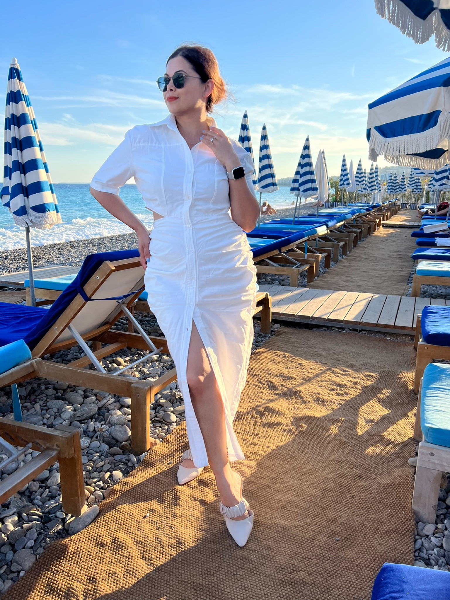 The perfect beach dress ! Button up shirt dress with ruching on the side to make it more flattering and a cutout back! 

#LTKtravel #LTKaustralia #LTKSeasonal