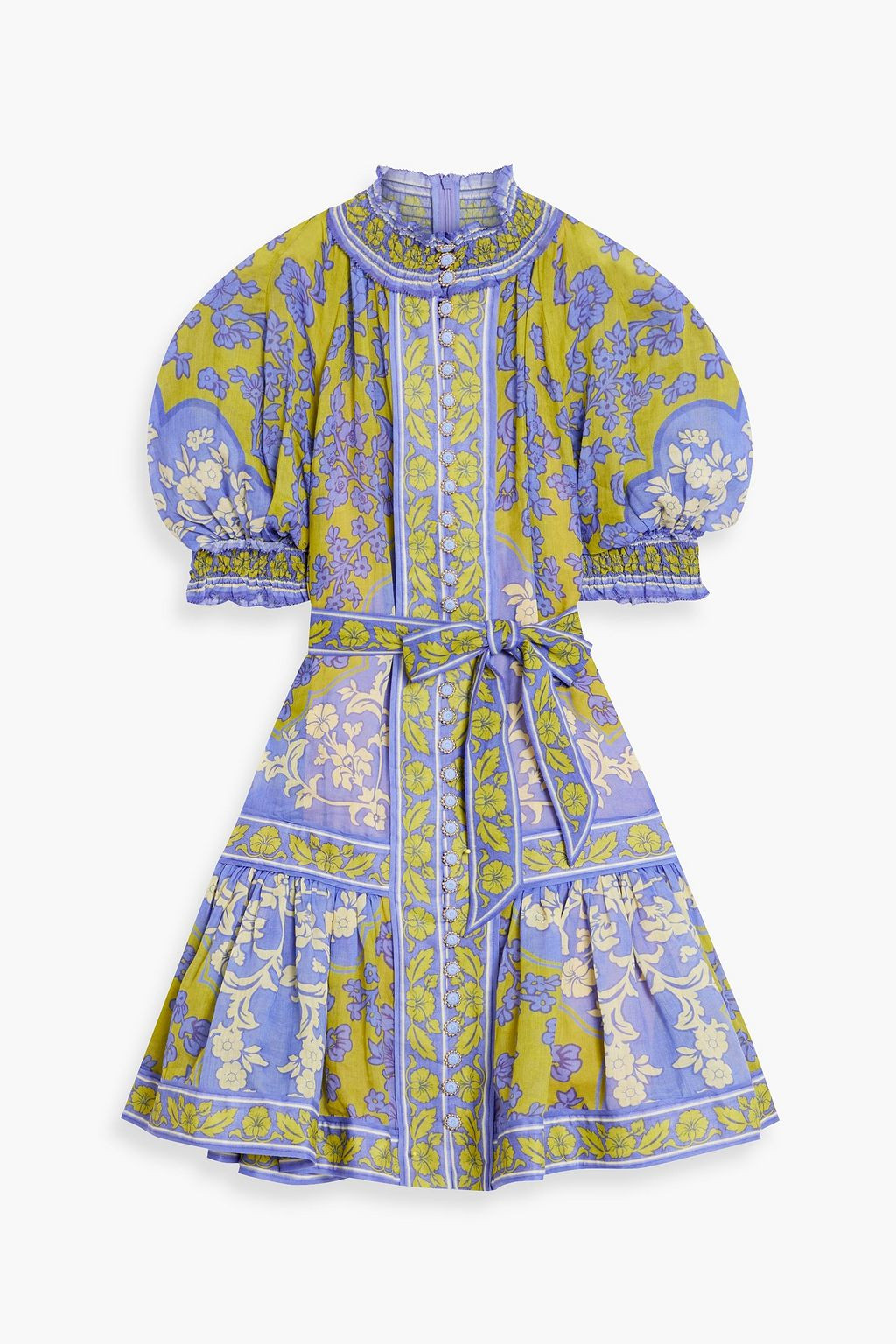 Floral-print ramie mini dress | The Outnet (US and CA)