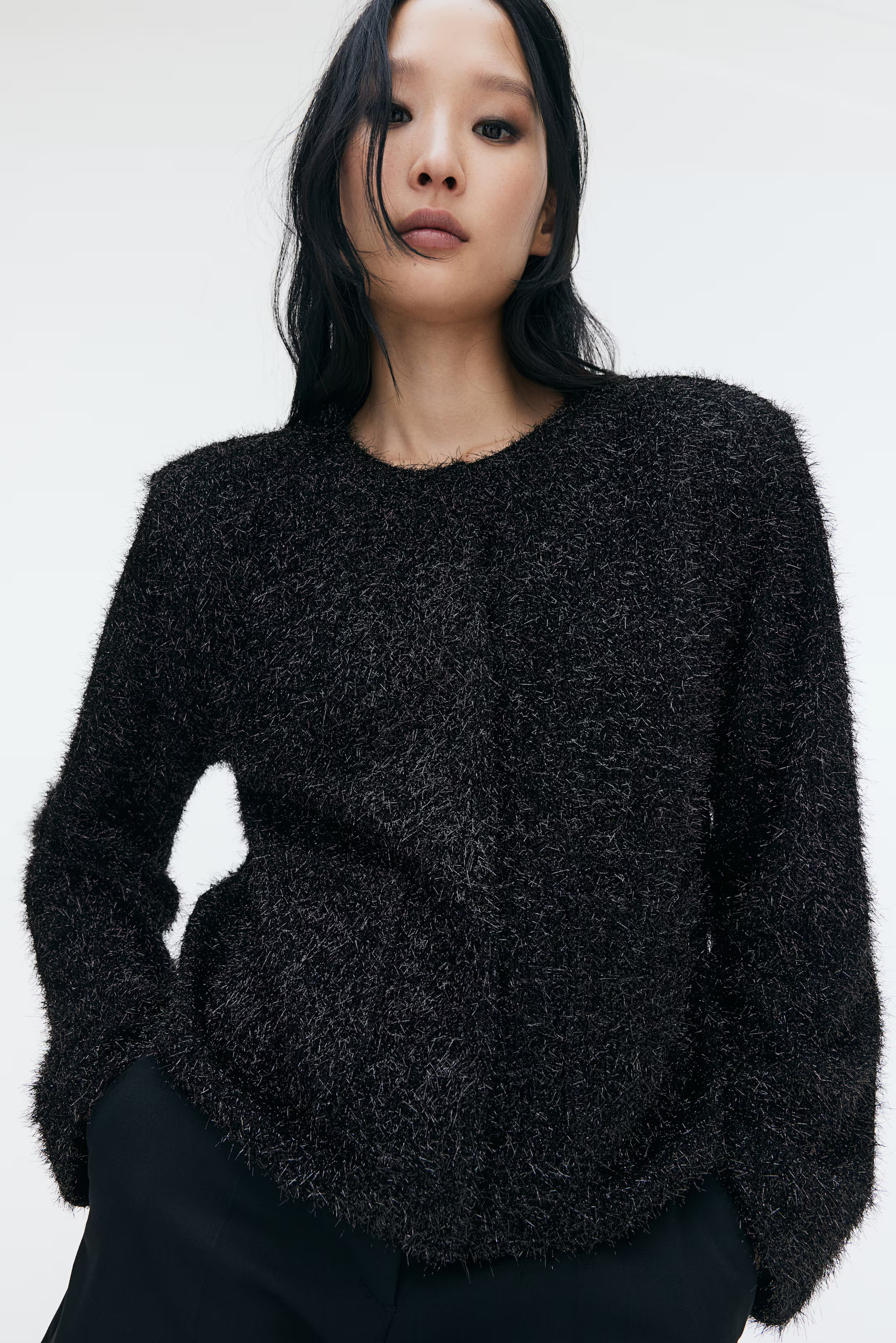 Knitted jacket - Black - Ladies | H&M GB | H&M (UK, MY, IN, SG, PH, TW, HK)
