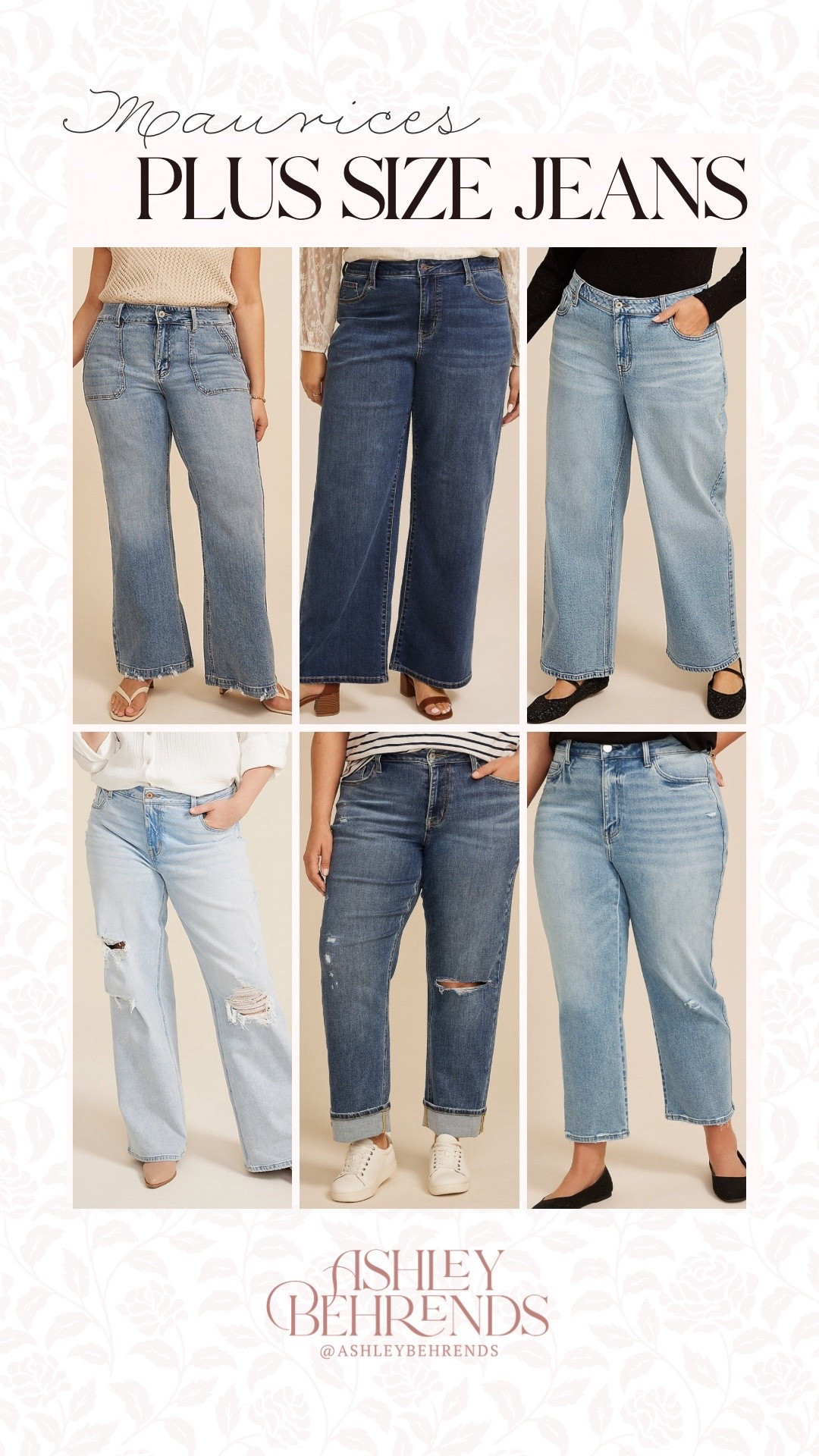 If you haven’t tried Maurices’ jeans yet, you are missing out! They have all of the best styles in truly plus size friendly options. I feel the jeans typically run true to size, but they carry a number of brands so it’s best to try them on. 
Wide leg jeans, ankle jeans, distressed boyfriend jeans 

#LTKSeasonal #LTKSaleAlert #LTKPlusSize