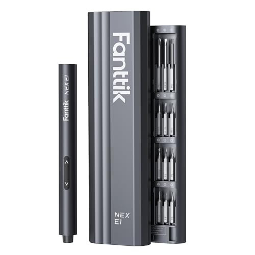 Fanttik NEX E1 3.7V Mini Electric Screwdriver Precision Screwdriver, 12 Bits, 0.2N.m Torque Setting, Max. 3 N.m, Magnetic Storage, 5/32''Hex, Repair Tool Set for Phone Camera Laptop Watch | Amazon (US)
