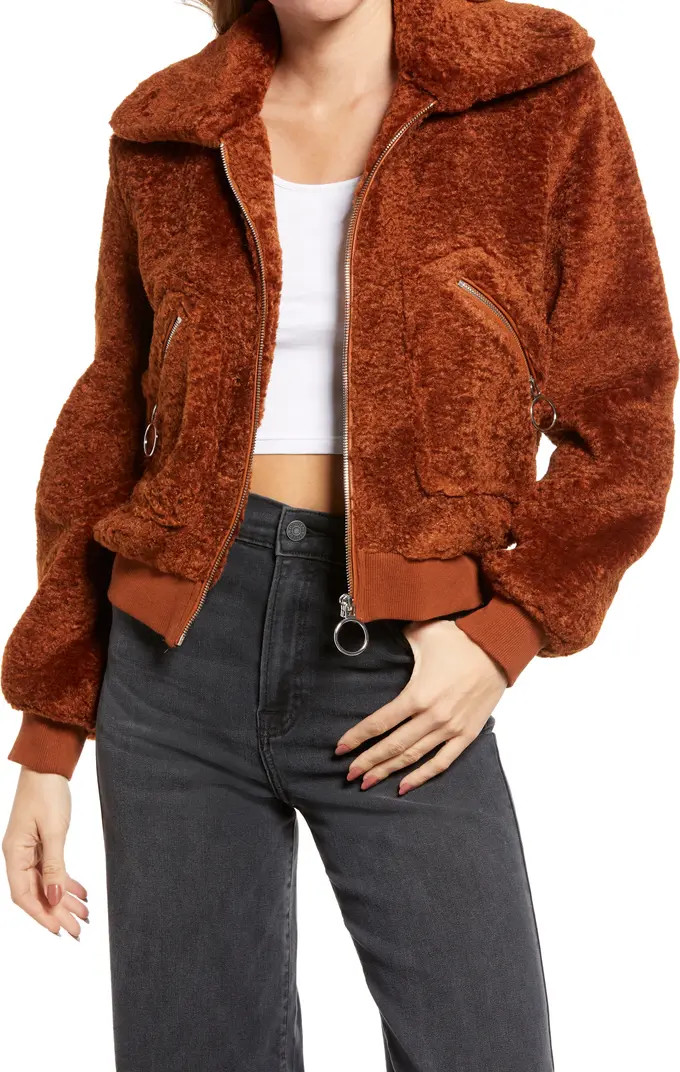 Faux Shearling Bomber Jacket | Nordstrom