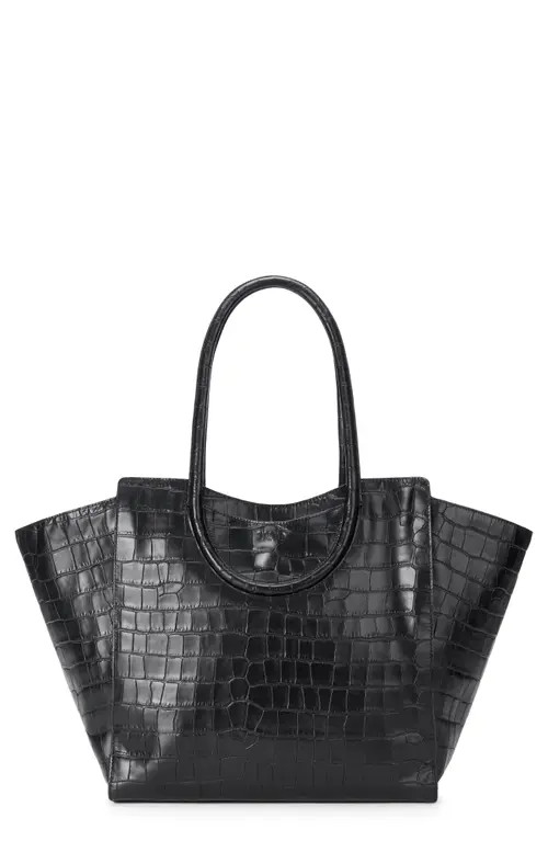 STAUD Maude Tote Bag in Black Croco at Nordstrom | Nordstrom