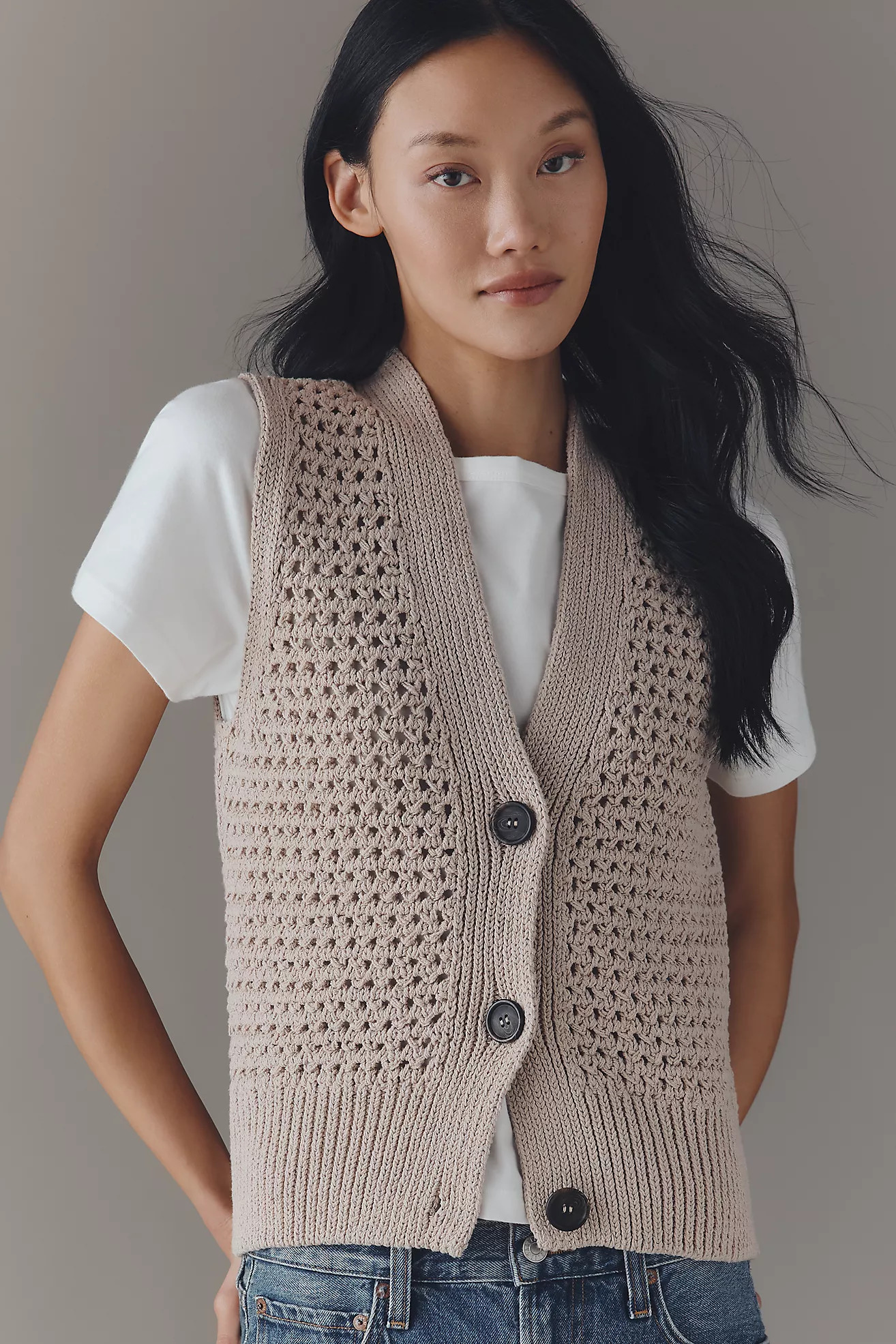 Maeve Sweater Vest & T-Shirt Twofer | Anthropologie (US)