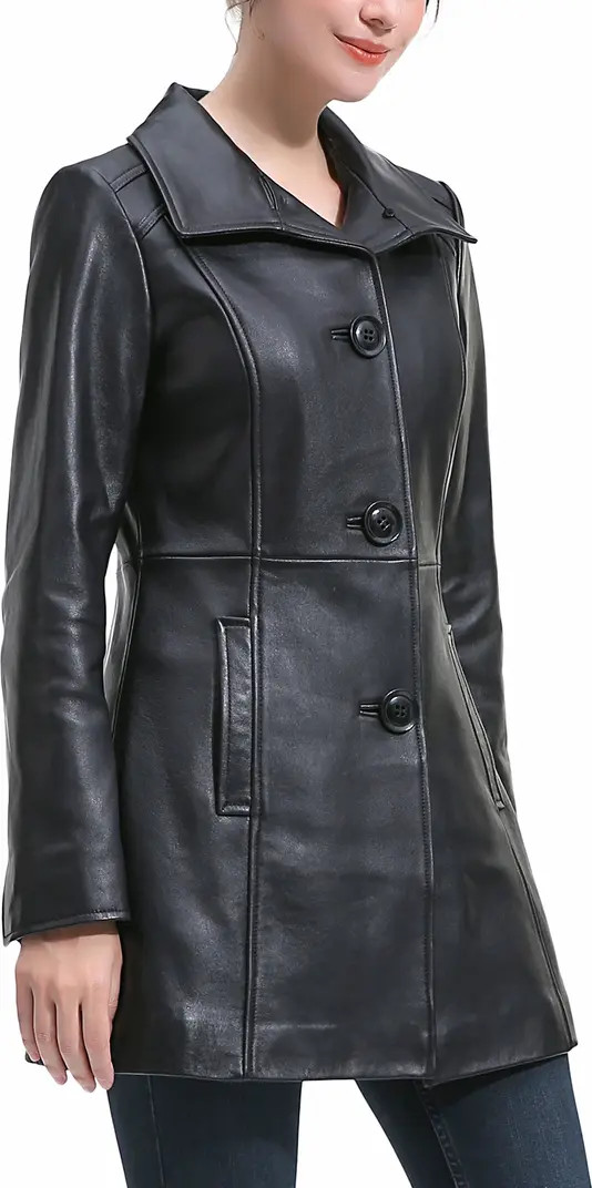 Ava Leather Coat | Nordstrom