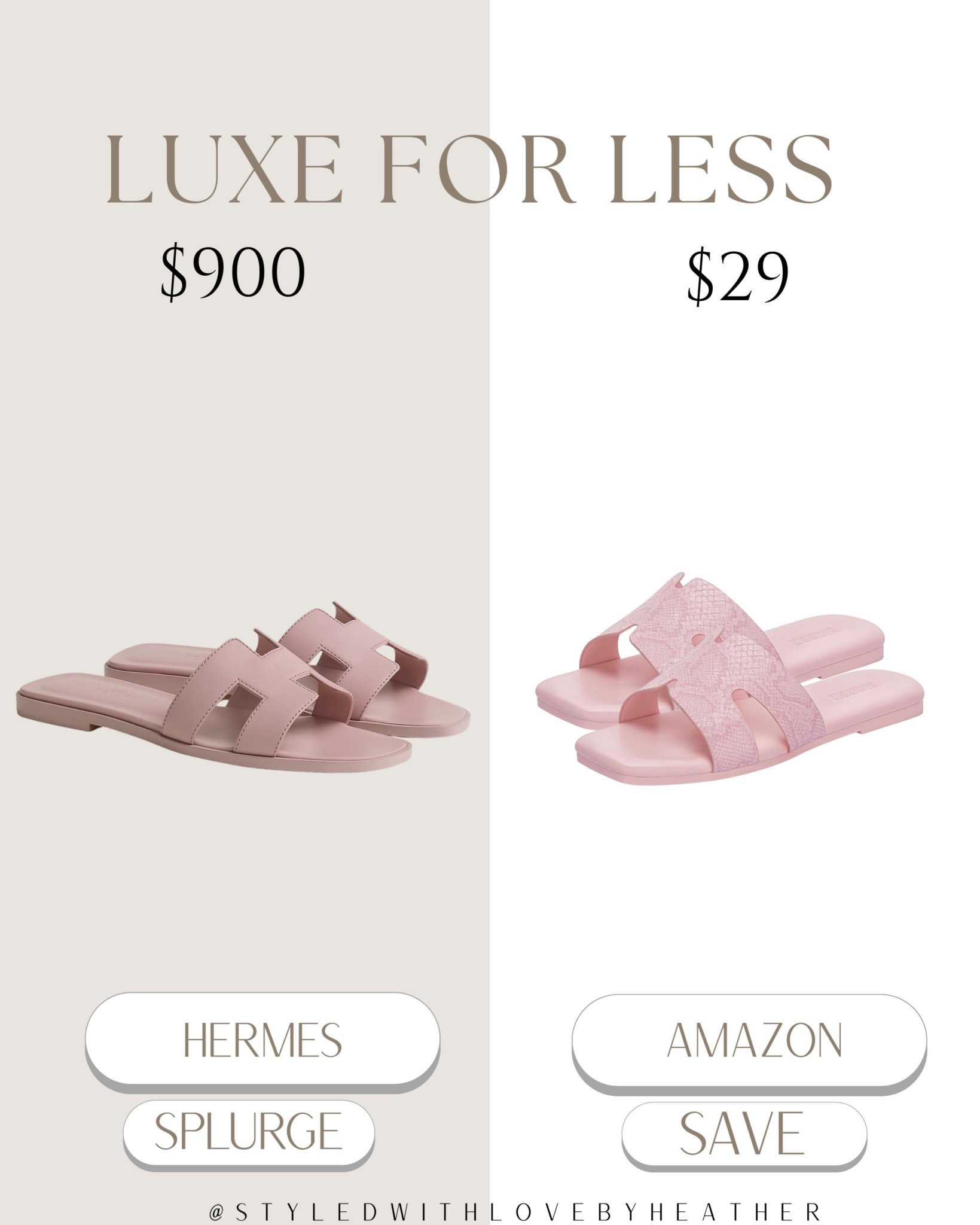 Hermès look for less… and yes, they look THAT similar 👀✨

Why spend $900 on Hermès when you can get the same chic, minimal sandal vibe for $29? These are the perfect everyday spring & summer slides—easy, elevated, and go with literally everything 🤍

Think effortless outfits, vacation looks, and that clean girl aesthetic without the splurge 💅

Save this for your next wardrobe upgrade & follow me for more luxe-for-less finds ✨

Linked on my LTK—don’t miss these before they sell out 💫
 

 #LTKootd #LTKstorytime #LTKTravel