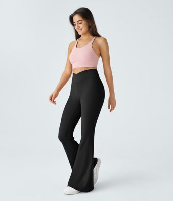 Women’s DayStretch Crossover High Waisted Pocket Leggings - Halara | HALARA
