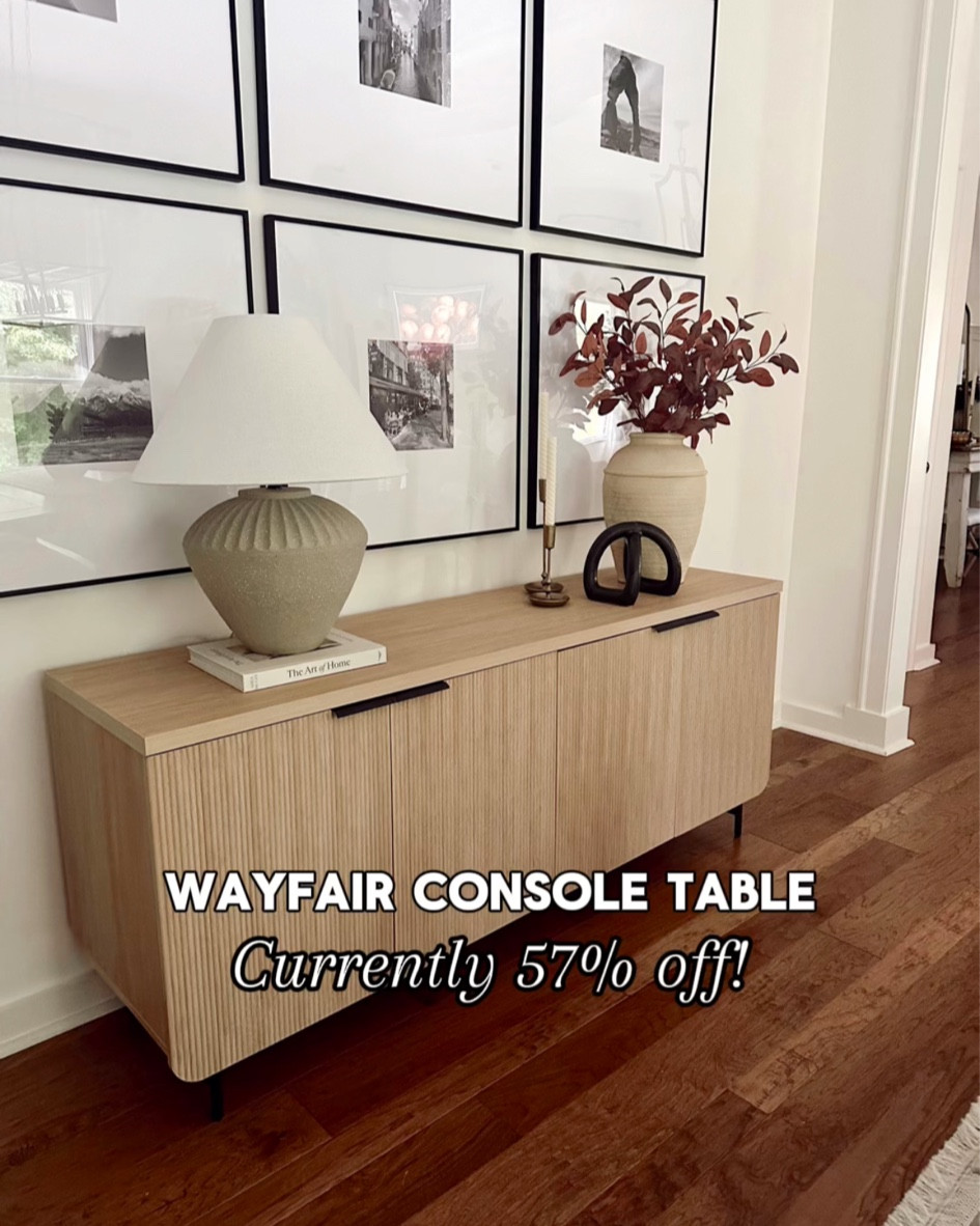 Console table is 57% off currently! Love this piece for extra storage in our dining room  

#LTKSaleAlert #LTKHome #LTKSeasonal