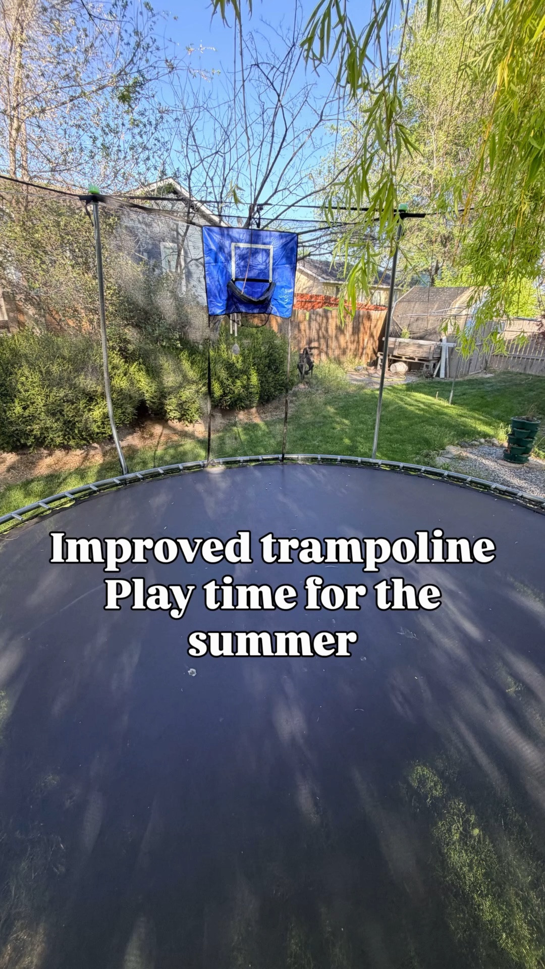 Backyard upgrade we didn’t know we needed 🙌
We gave our trampoline a full glow-up with a new safety net, fun add-ons, and now the kids are out here living their best summer life ☀️💦🏀
Honestly feels like a brand new trampoline without buying a whole new one 👏
Everything’s linked in my storefront (always in bio!)

#amazonfinds #summerfun #backyardideas #momlifehacks #outdoorplay

#LTKdayinmylife #LTKmomlife #LTKKids
