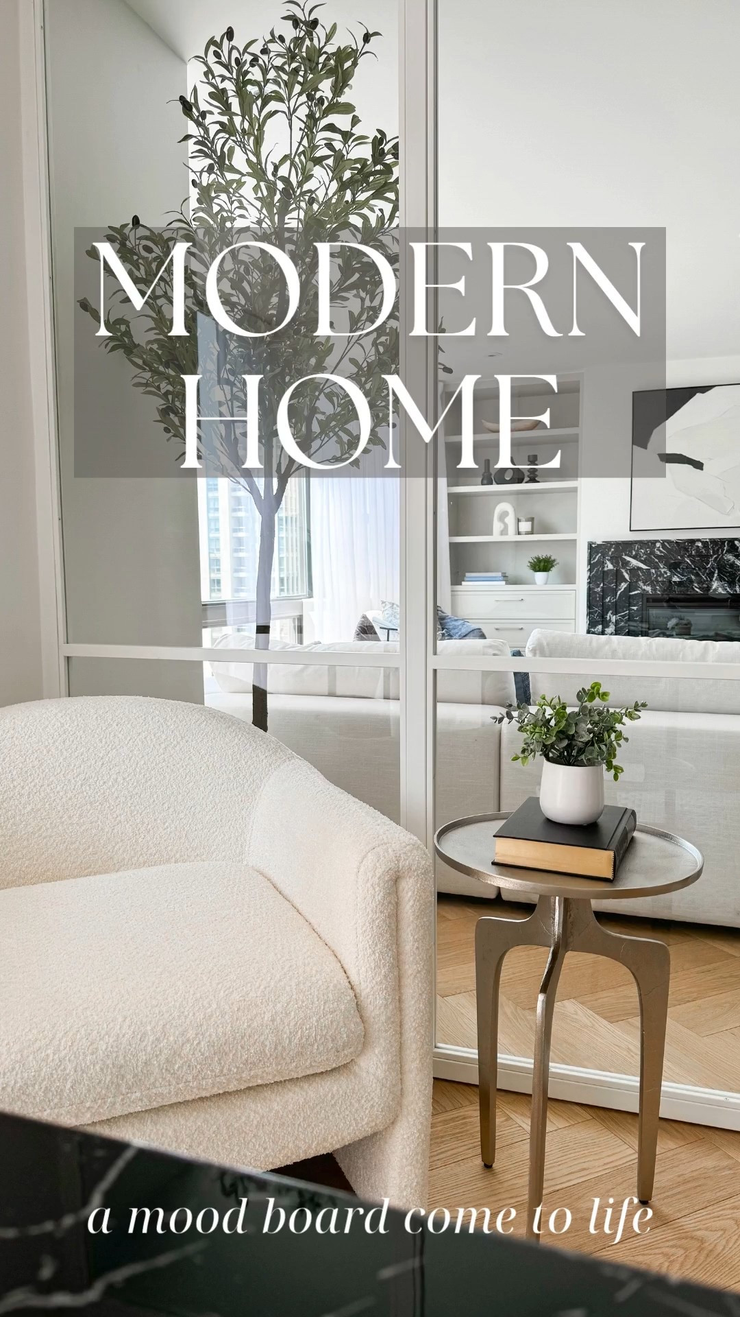 A glimpse of one of our mood boards come to life 💫


modern home, home styling, home design, home decor, boucle chair, lounge chair, side table, metal side table, wall art, living room style, sofa, area rug, modern style, faux olive tree, amazon home finds  

 

#LTKmodest #LTKsale #LTKcasa