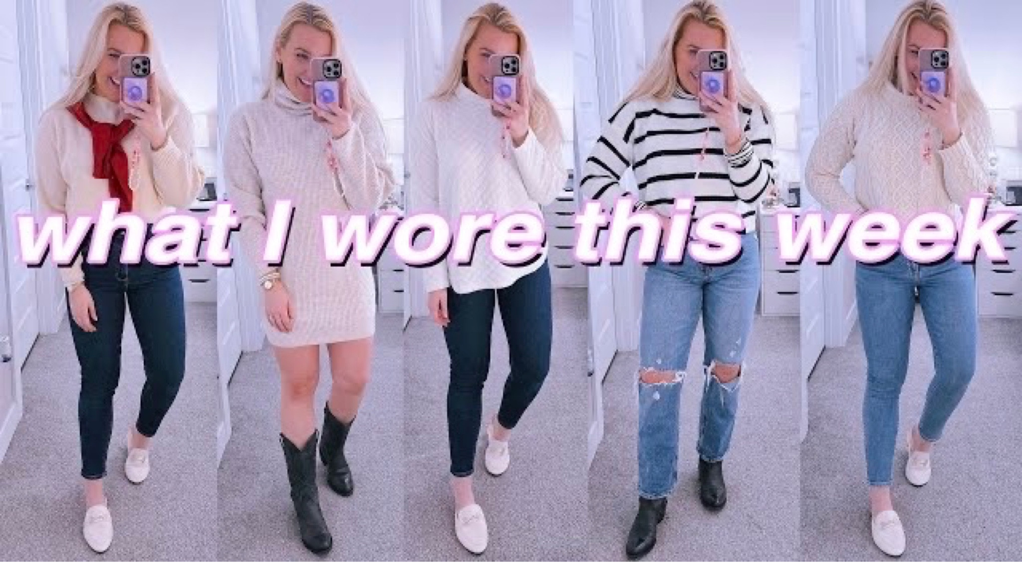 New YouTube video sharing what I wore this week! Preppy winter outfits of the week 🤍

#LTKfindsunder50 #LTKfindsunder100