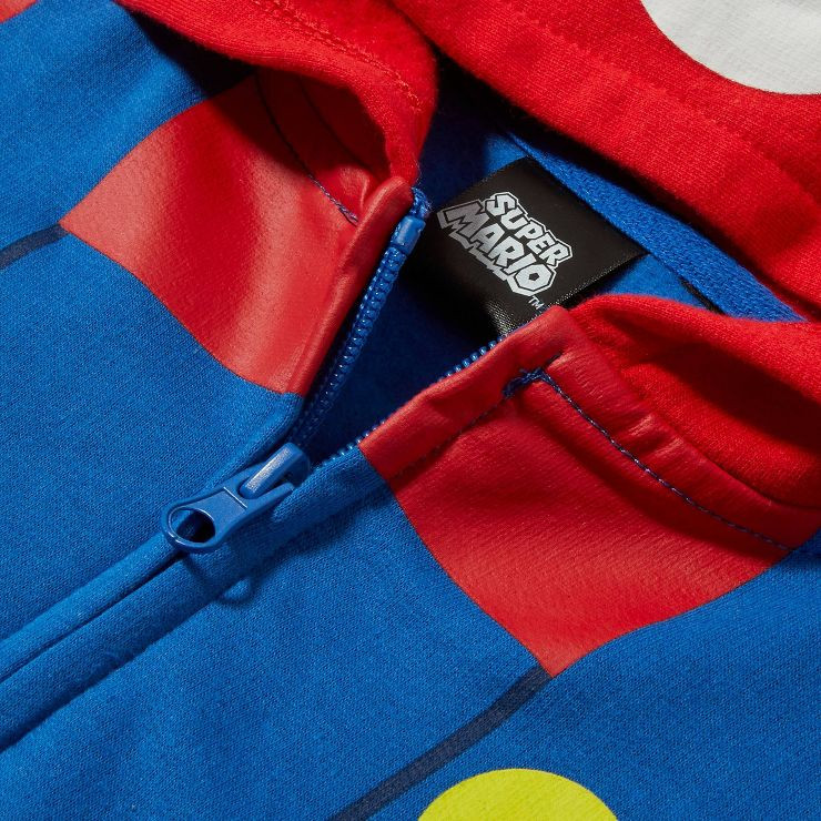 Boys' Nintendo Super Mario Cosplay Sweatshirt - Royal Blue/Red | Target