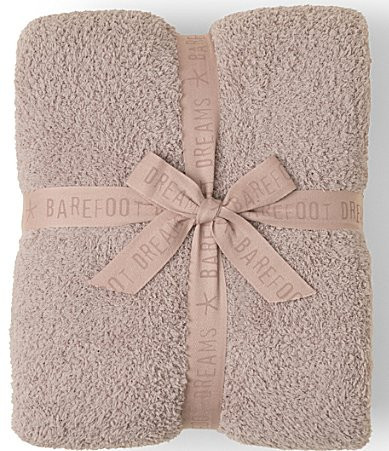 Barefoot Dreams CozyChic� Color Block Throw Blanket - Taupe/Multi | Dillard's