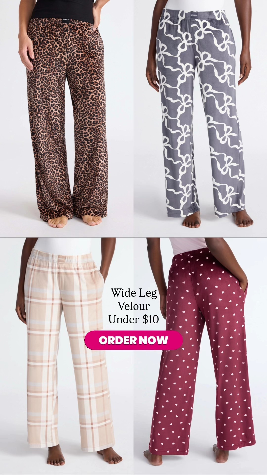 Wide leg, velour, and under $10? Yes please! These new Walmart Joyspun pajama pants are awesome! Ordered some for Layla and I. ♥️

#LTKFamily #LTKSaleAlert #LTKMidsize
