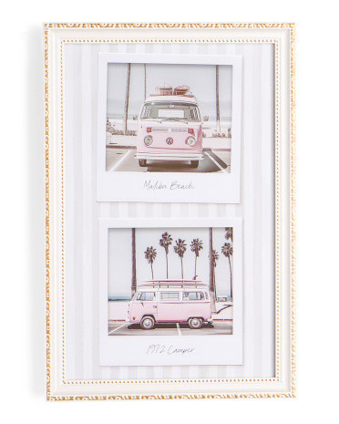 10x15 Malibu Beach Polaroids Wall Art Vintage Frame | TJ Maxx