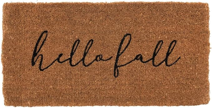 Creative Co-Op 32" L x 16" W Natural Coir Hello Fall Doormats, x x 1" H, Multi | Amazon (US)