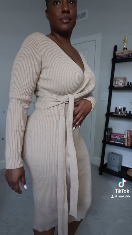 Wrap Sweater Dress 

#LTKstyletip #LTKfindsunder50 #LTKover40