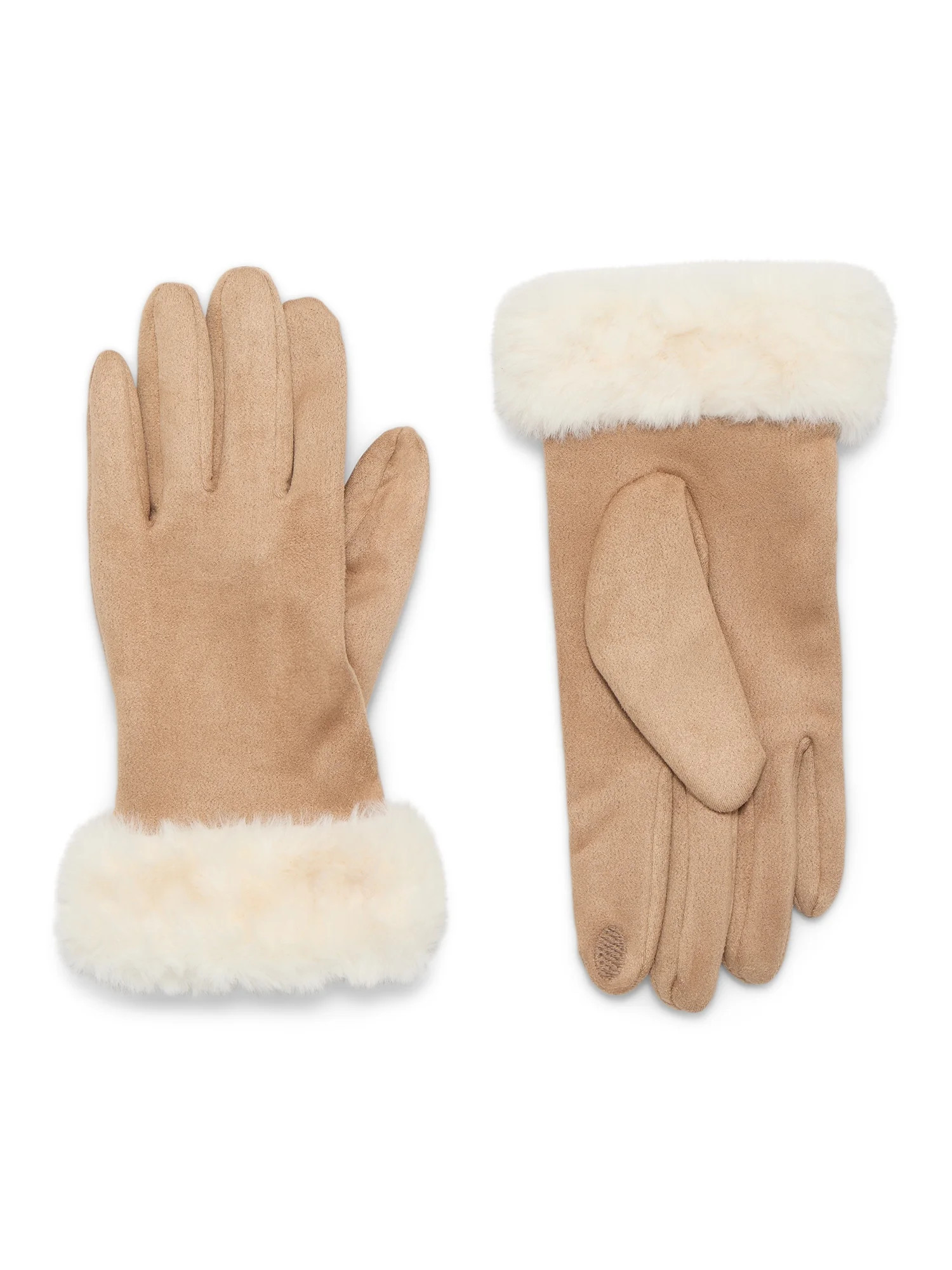 Time and Tru Faux Suede Gloves - Walmart.com | Walmart (US)