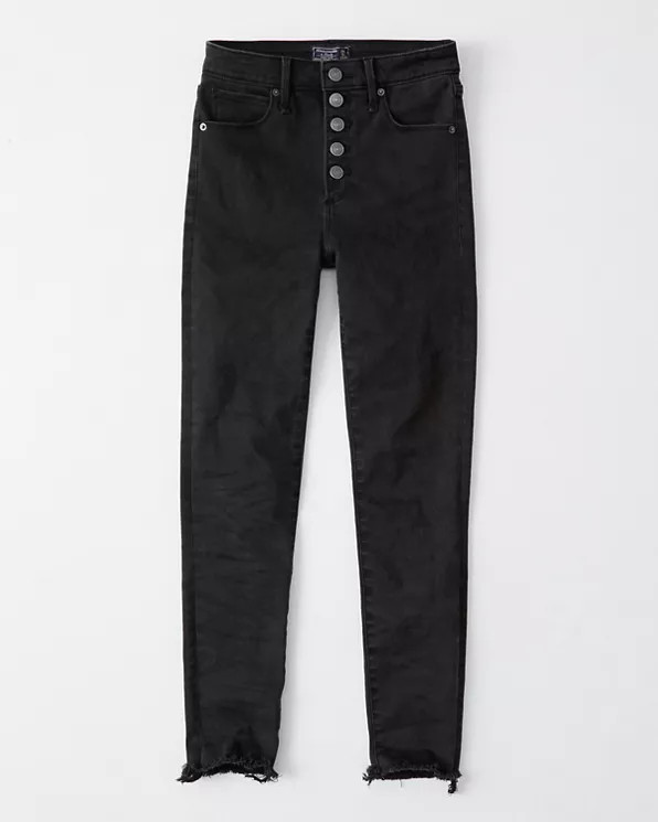 High Rise Super Skinny Ankle Jeans | Abercrombie & Fitch US & UK