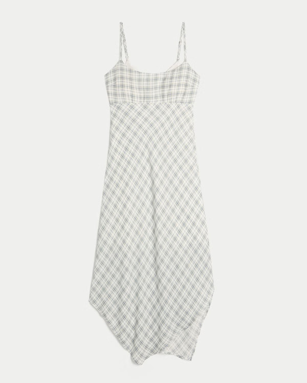 Asymmetrical Hem Midi Dress | Hollister (US)