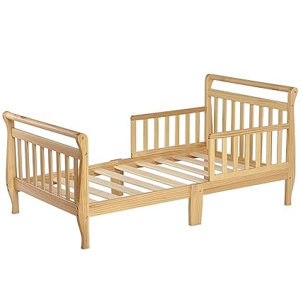 Dream On Me, Classic Sleigh Toddler Bed, Natural | Amazon (US)