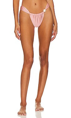 Montce Swim Sandra Pearl Bikini Bottom in Satin Rose from Revolve.com | Revolve Clothing (Global)