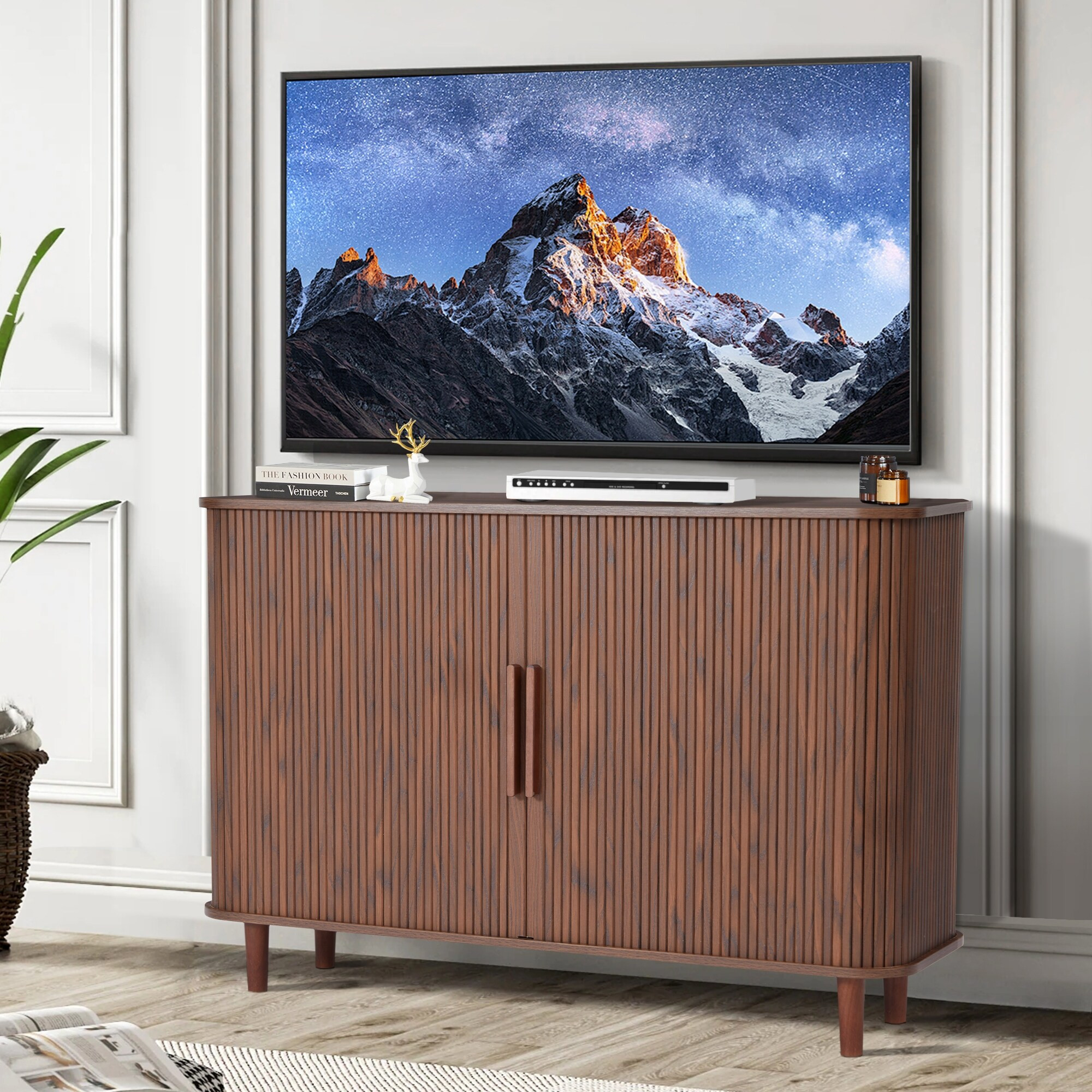 47.24in.W Sliding Door Sideboard/Buffet Cabinet | Bed Bath & Beyond