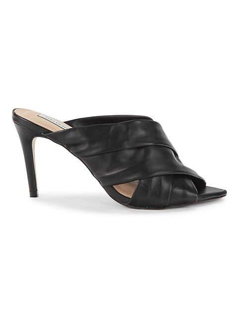 Crossover Leather Peep-Toe Pumps | Saks Fifth Avenue OFF 5TH