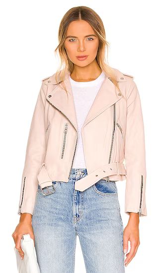 Balfern Biker Jacket in Light Pink | Revolve Clothing (Global)