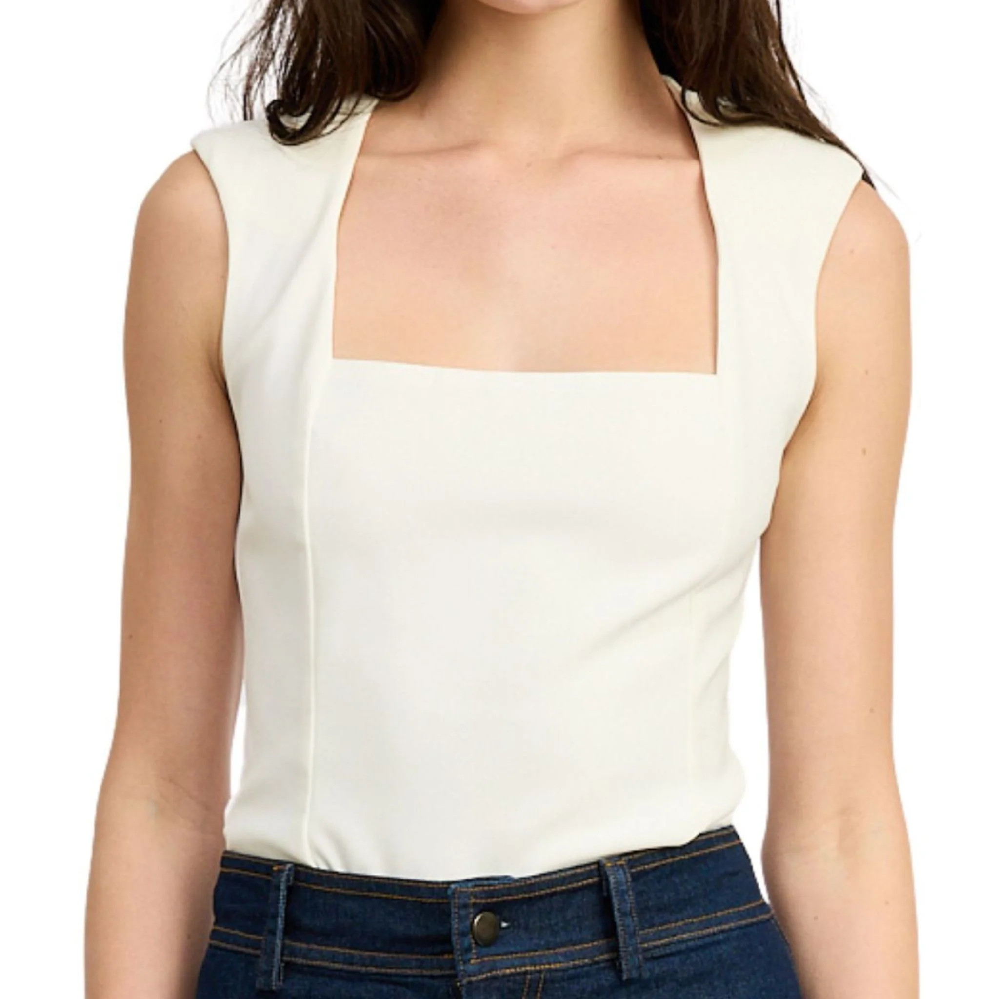 Bodysuit with Shoulder Pads | Christina Greene 