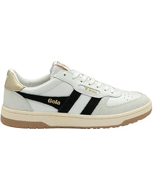 Gola Women's Hawk Sneaker, White/Black/Gold, 9 | Amazon (US)