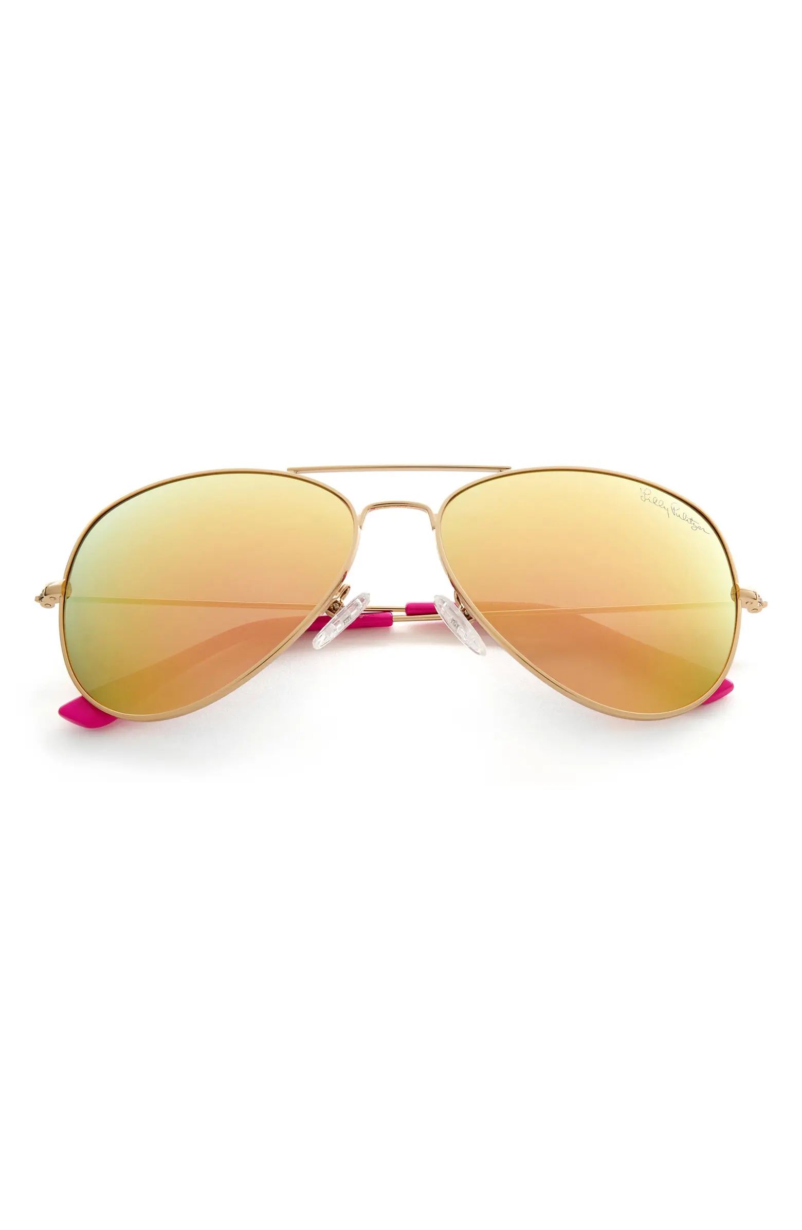 Lilly Pulitzer® Lexy 59mm Polarized Aviator Sunglasses | Nordstrom | Nordstrom