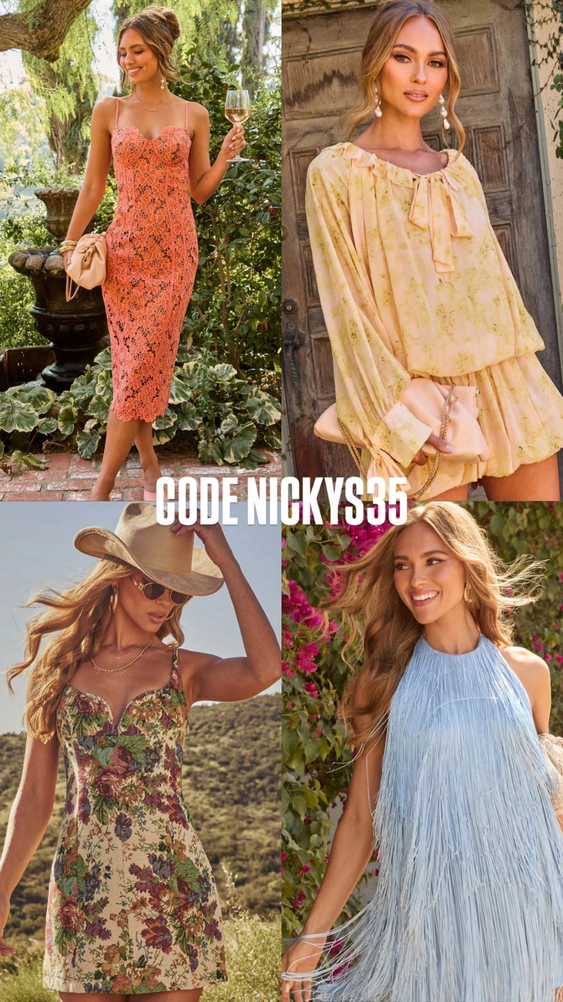 @VICI code NICKYS35 until 4/30! Sharing some new arrivals! 

VICI finds 
Wedding guest 
Festival 



#LTKFestival #LTKSeasonal #LTKootd