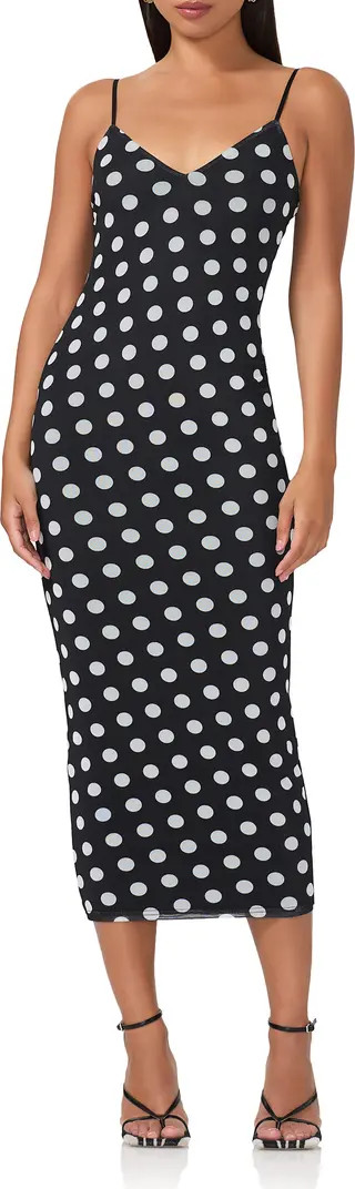 AFRM Amina Mesh Midi Slipdress | Nordstrom | Nordstrom