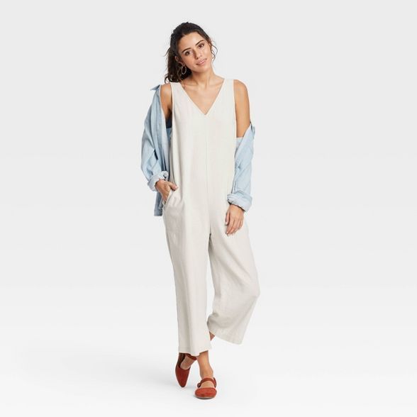 Women's Sleeveless Cropped Jumpsuit - Universal Thread™ | Target