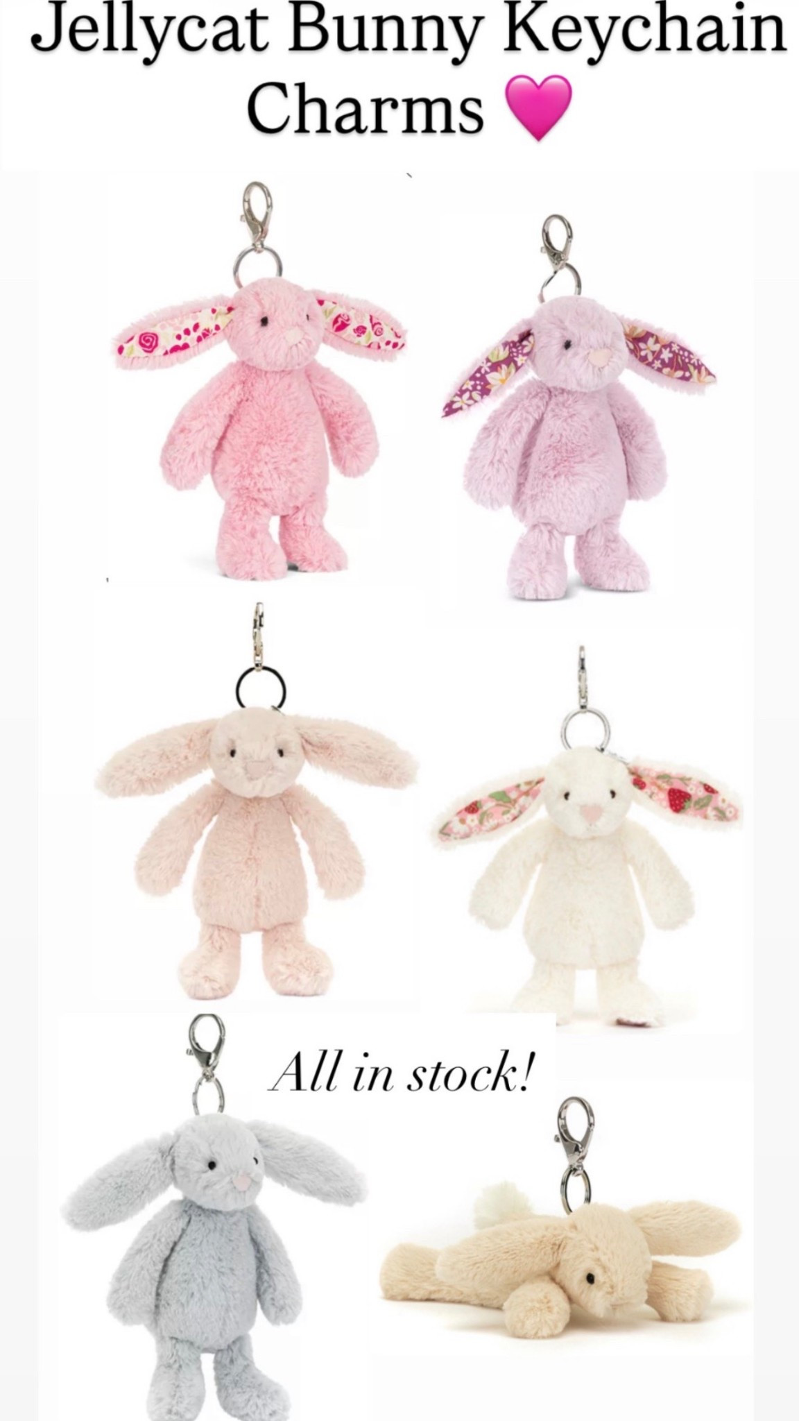 I can’t get enough of these! Jellycat bunny keychains 

#LTKSeasonal #LTKKids
