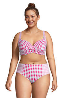 Draper James x Lands' End Women's Plus Size Chlorine Resistant Underwire Bikini Top Swimsuit | Lands' End (US)