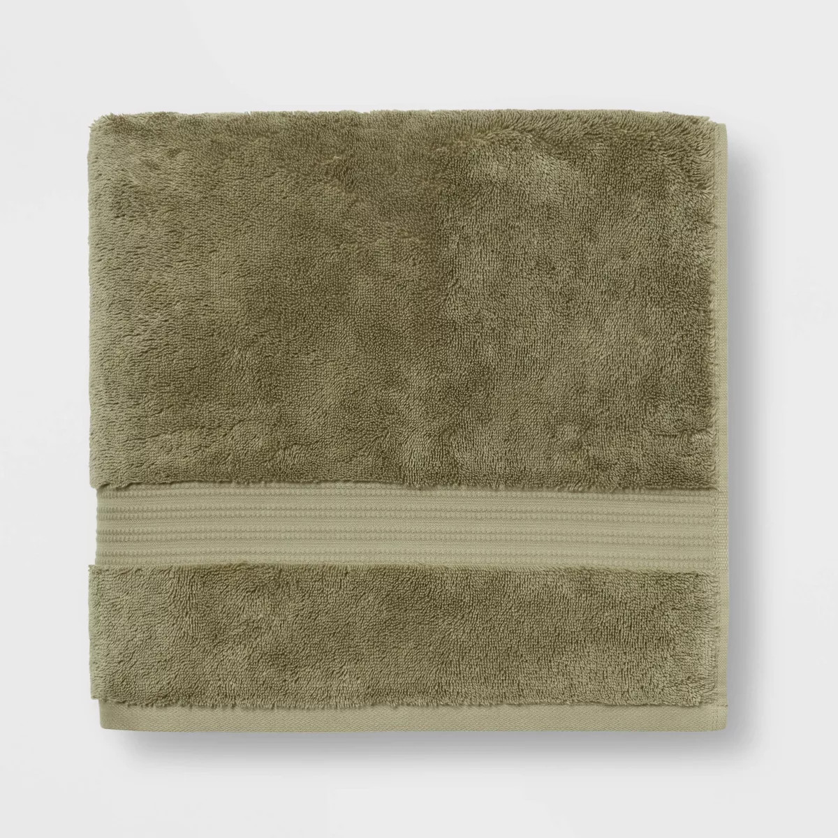 Total Fresh Antimicrobial Bath Towel Olive Green - Threshold™: Heavyweight Cotton, Low Lint, Ma... | Target