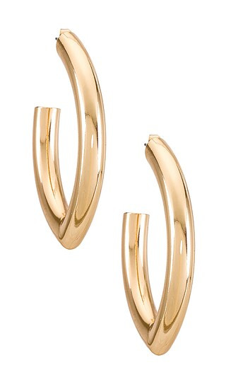 Ettika Everyday Hoop Earring in Metallic Gold. | Revolve Clothing (Global)