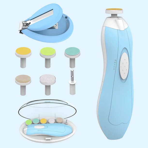 Lupantte Baby Nail Filer and Baby Nail Clippers with Light Set, Electric Infant Nail Trimmer Kit,... | Walmart (US)