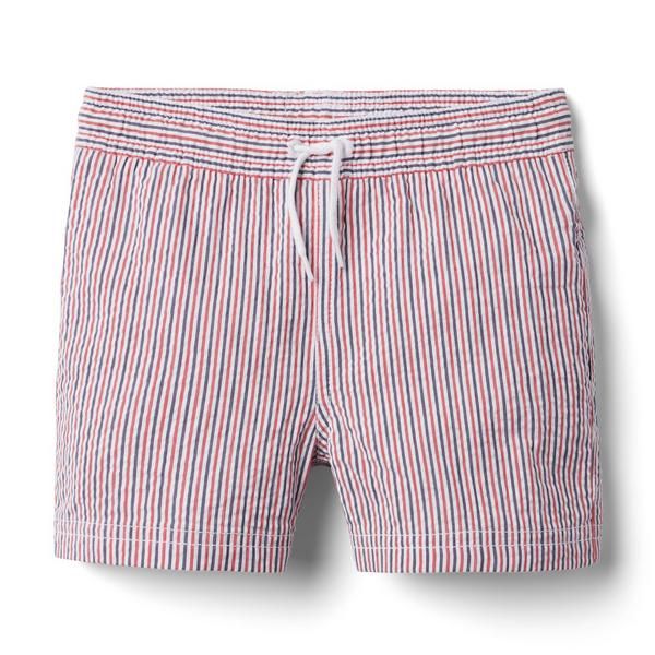 Striped Seersucker Swim Trunk | Janie and Jack