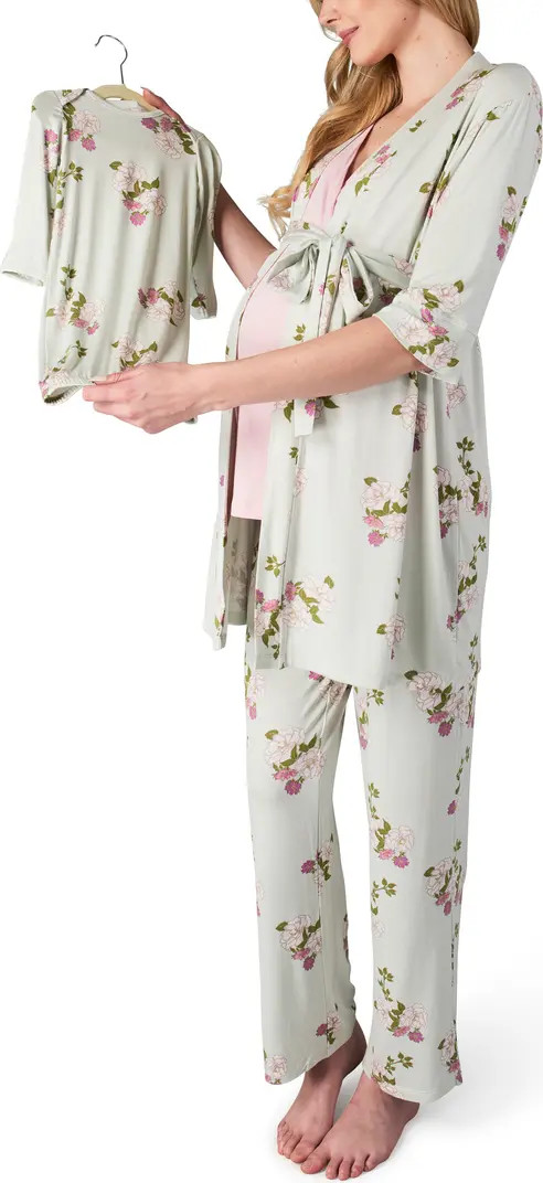 Everly Grey Analise During & After 5-Piece Maternity/Nursing Sleep Set | Nordstrom | Nordstrom