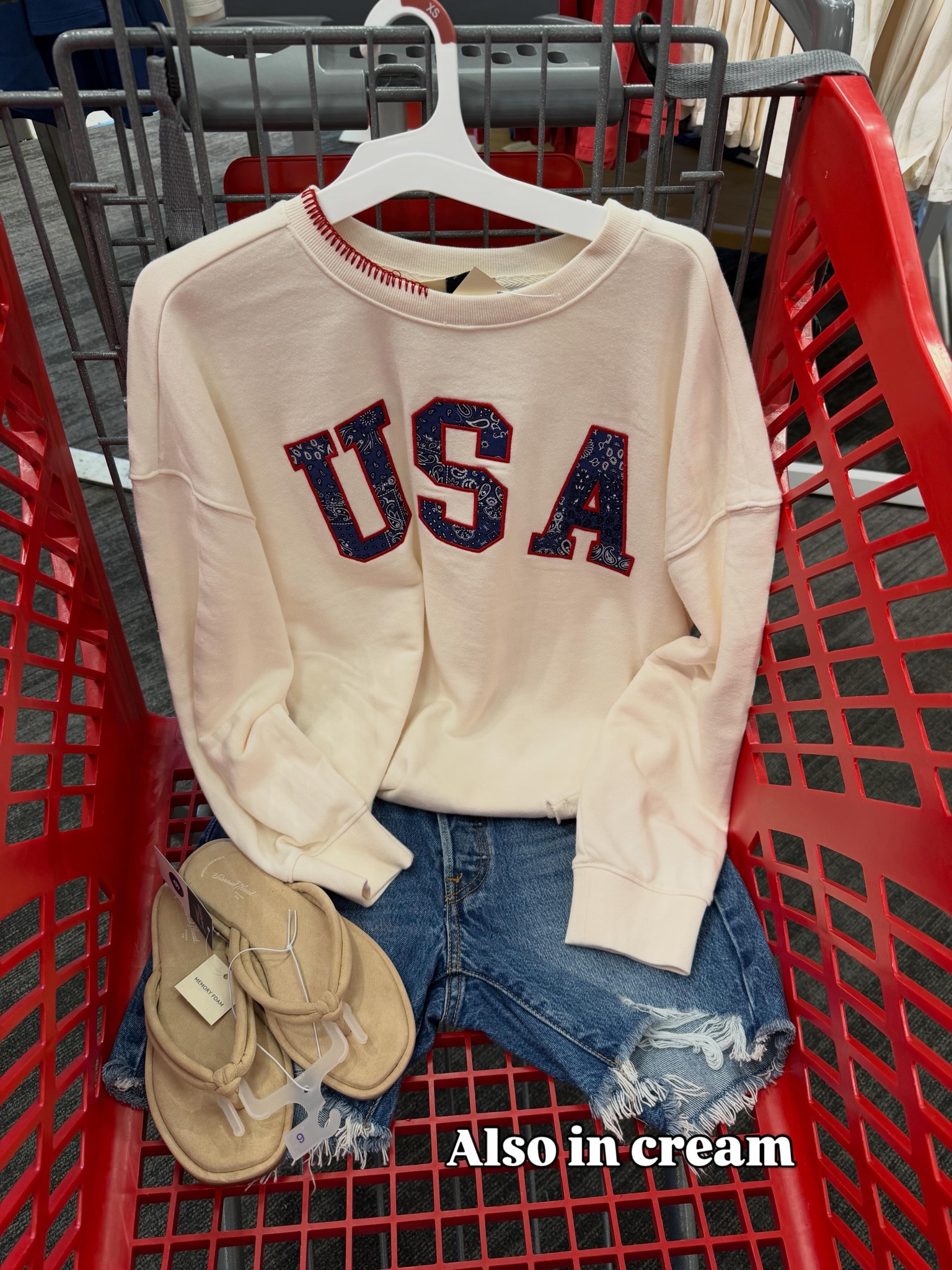 USA sweatshirt at Target! Also comes in blue and children’s sizes. #targetstyle
